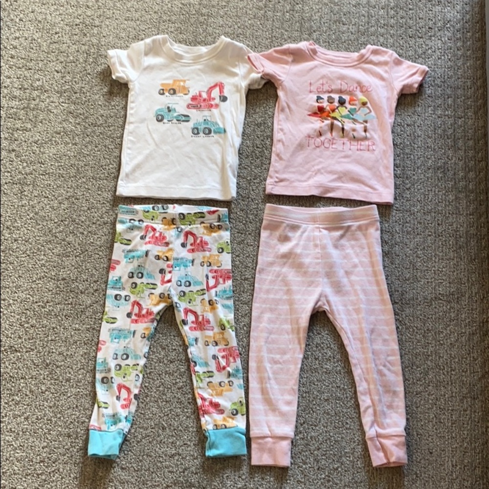 Two pairs of pajamas